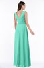 Modest A-line V-neck Sleeveless Floor Length Ribbon Plus Size Bridesmaid Dresses