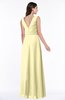 Modest A-line V-neck Sleeveless Floor Length Ribbon Plus Size Bridesmaid Dresses