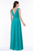 Modest A-line V-neck Sleeveless Floor Length Ribbon Plus Size Bridesmaid Dresses