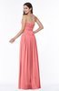 Mature A-line Strapless Chiffon Floor Length Plus Size Bridesmaid Dresses