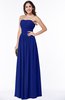 Mature A-line Strapless Chiffon Floor Length Plus Size Bridesmaid Dresses