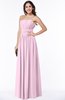 Mature A-line Strapless Chiffon Floor Length Plus Size Bridesmaid Dresses