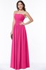 Mature A-line Strapless Chiffon Floor Length Plus Size Bridesmaid Dresses