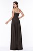 Mature A-line Strapless Chiffon Floor Length Plus Size Bridesmaid Dresses