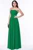 Mature A-line Strapless Chiffon Floor Length Plus Size Bridesmaid Dresses