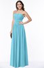Mature A-line Strapless Chiffon Floor Length Plus Size Bridesmaid Dresses