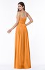 Mature A-line Strapless Chiffon Floor Length Plus Size Bridesmaid Dresses