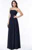 Mature A-line Strapless Chiffon Floor Length Plus Size Bridesmaid Dresses