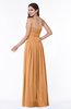 Mature A-line Strapless Chiffon Floor Length Plus Size Bridesmaid Dresses