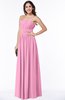 Mature A-line Strapless Chiffon Floor Length Plus Size Bridesmaid Dresses