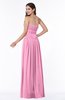 Mature A-line Strapless Chiffon Floor Length Plus Size Bridesmaid Dresses