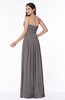 Mature A-line Strapless Chiffon Floor Length Plus Size Bridesmaid Dresses