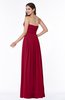 Mature A-line Strapless Chiffon Floor Length Plus Size Bridesmaid Dresses