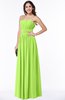 Mature A-line Strapless Chiffon Floor Length Plus Size Bridesmaid Dresses