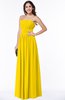 Mature A-line Strapless Chiffon Floor Length Plus Size Bridesmaid Dresses