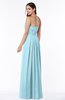 Simple A-line Sleeveless Chiffon Floor Length Plus Size Bridesmaid Dresses