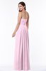 Simple A-line Sleeveless Chiffon Floor Length Plus Size Bridesmaid Dresses