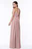 Simple A-line Sleeveless Chiffon Floor Length Plus Size Bridesmaid Dresses