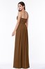 Simple A-line Sleeveless Chiffon Floor Length Plus Size Bridesmaid Dresses