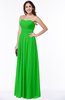 Simple A-line Sleeveless Chiffon Floor Length Plus Size Bridesmaid Dresses