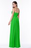 Simple A-line Sleeveless Chiffon Floor Length Plus Size Bridesmaid Dresses