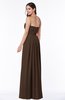Simple A-line Sleeveless Chiffon Floor Length Plus Size Bridesmaid Dresses