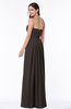 Simple A-line Sleeveless Chiffon Floor Length Plus Size Bridesmaid Dresses