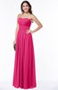 Simple A-line Sleeveless Chiffon Floor Length Plus Size Bridesmaid Dresses