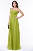 Simple A-line Sleeveless Chiffon Floor Length Plus Size Bridesmaid Dresses