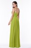 Simple A-line Sleeveless Chiffon Floor Length Plus Size Bridesmaid Dresses