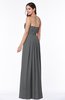 Simple A-line Sleeveless Chiffon Floor Length Plus Size Bridesmaid Dresses