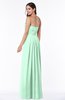Simple A-line Sleeveless Chiffon Floor Length Plus Size Bridesmaid Dresses