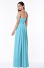 Simple A-line Sleeveless Chiffon Floor Length Plus Size Bridesmaid Dresses