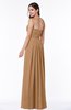 Simple A-line Sleeveless Chiffon Floor Length Plus Size Bridesmaid Dresses