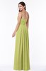 Simple A-line Sleeveless Chiffon Floor Length Plus Size Bridesmaid Dresses