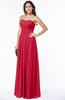 Simple A-line Sleeveless Chiffon Floor Length Plus Size Bridesmaid Dresses