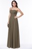 Simple A-line Sleeveless Chiffon Floor Length Plus Size Bridesmaid Dresses