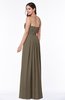 Simple A-line Sleeveless Chiffon Floor Length Plus Size Bridesmaid Dresses