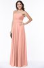 Simple A-line Sleeveless Chiffon Floor Length Plus Size Bridesmaid Dresses