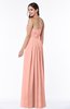Simple A-line Sleeveless Chiffon Floor Length Plus Size Bridesmaid Dresses