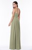 Simple A-line Sleeveless Chiffon Floor Length Plus Size Bridesmaid Dresses