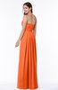 Simple A-line Sleeveless Chiffon Floor Length Plus Size Bridesmaid Dresses
