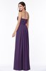 Simple A-line Sleeveless Chiffon Floor Length Plus Size Bridesmaid Dresses