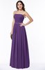 Glamorous A-line Strapless Sleeveless Half Backless Floor Length Plus Size Bridesmaid Dresses