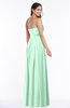 Glamorous A-line Strapless Sleeveless Half Backless Floor Length Plus Size Bridesmaid Dresses
