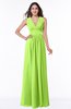 Modest Sleeveless Zipper Chiffon Floor Length Ruching Plus Size Bridesmaid Dresses
