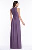 Modest Sleeveless Zipper Chiffon Floor Length Ruching Plus Size Bridesmaid Dresses