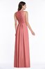 Modest Sleeveless Zipper Chiffon Floor Length Ruching Plus Size Bridesmaid Dresses