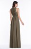 Modest Sleeveless Zipper Chiffon Floor Length Ruching Plus Size Bridesmaid Dresses