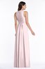 Modest Sleeveless Zipper Chiffon Floor Length Ruching Plus Size Bridesmaid Dresses